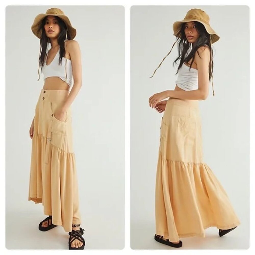 NEW FREE PEOPLE HOW I'M FEELING NOW LONG SKIRT, SZ 2